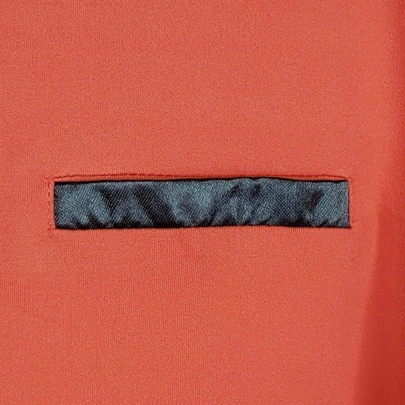 Sligo Golf Polo Shirt Men's XL Orange Logo Collared Short Sleeve Contrast Trim - Picture 4 of 10